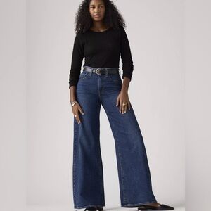 Levi's 728 High Rise Wide-Leg vintage stretch Women's Jeans size 29 NWT